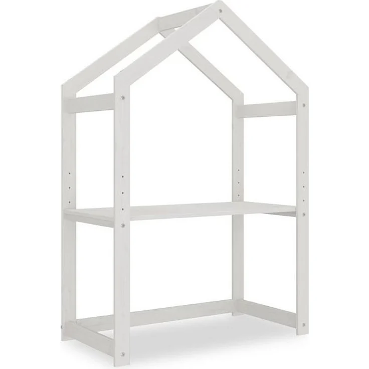 IDIMEX Kinderschreibtisch LIA, Kinder Basteltisch in Hausform, Maltisch höhenverstellbar skandi weiß – Bild 4