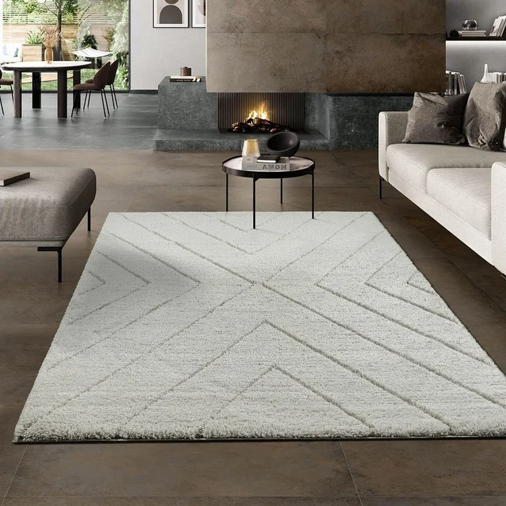 the carpet Teppich Bahar Shaggy, rechteckig, Höhe: 30 mm, Shaggy eleganter Wohnzimmer Teppich Hochflor – Bild 5