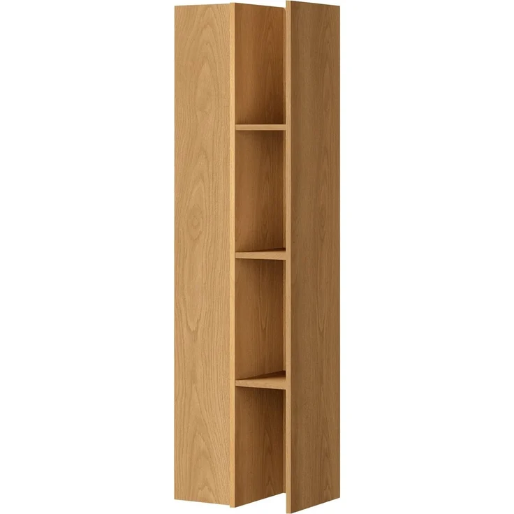 AX LIVING Varelo TV-Wände Eiche Carmel – TV-Board 230 cm stehend, Regal links – Bild 4