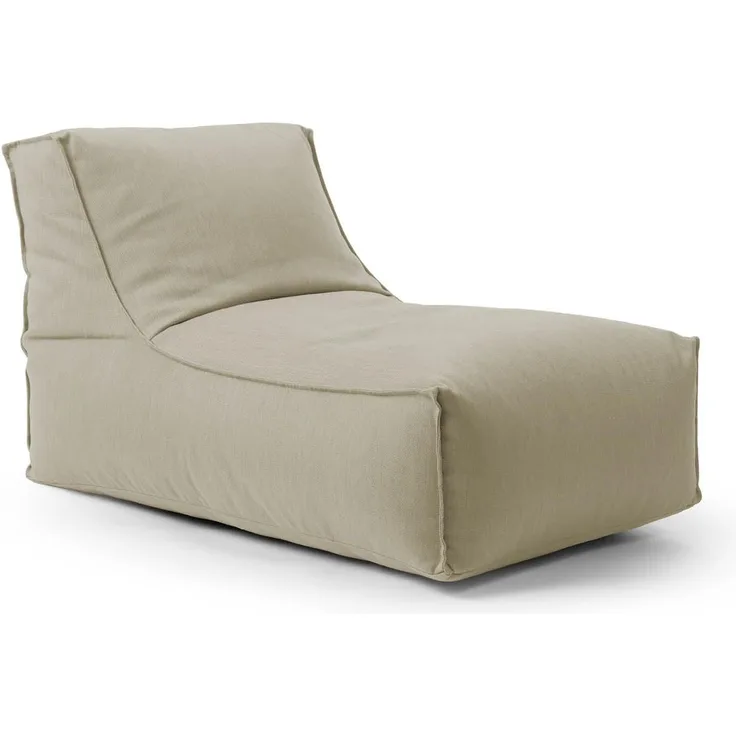 mokebo Sitzsack Der Sundowner (für drinnen & draußen), Bean Bag Outdoor für Kinder & Erwachsene, Gartenliege in Grau