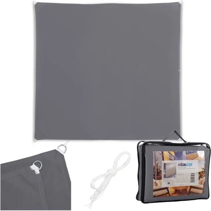 Relaxdays Sonnensegel Polyester – Bild 1