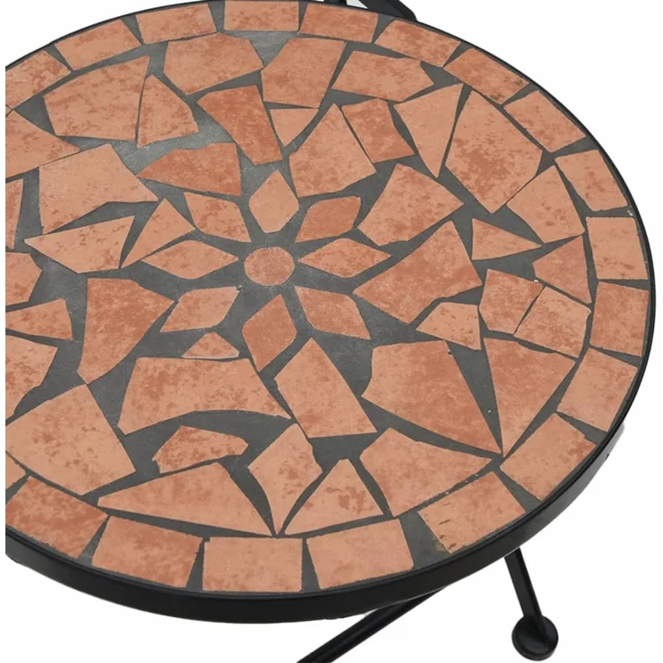 vidaXL Klappstühle 2 Stück Terrakotta Keramik 4003403 – Bild 9