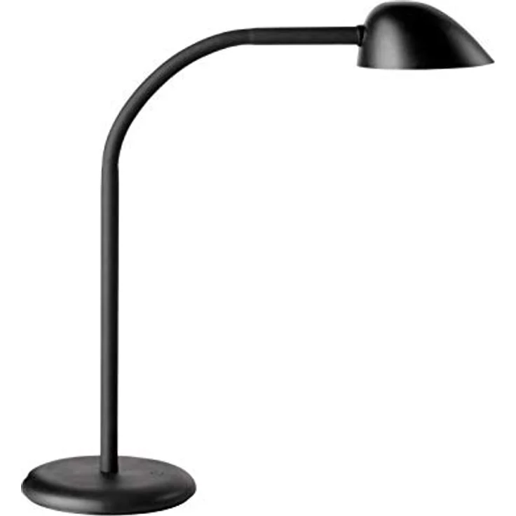 Unilux Easy LED Schreibtischleuchte, mit USB Ladefunktion und 3-stufiger Lichtstärkeanpassung, schwarz – Bild 1
