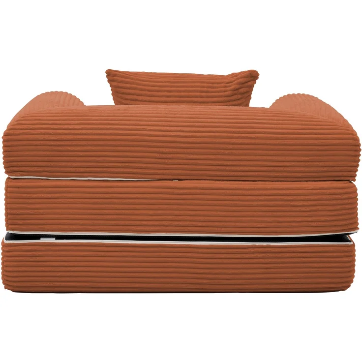 ZUBALIYA SchlafSofa mit Cordbezug, mit Schaumstoffpolsterung, ohne aufwendige Montage, für Wohnzimmer und Apartments – Bild 10