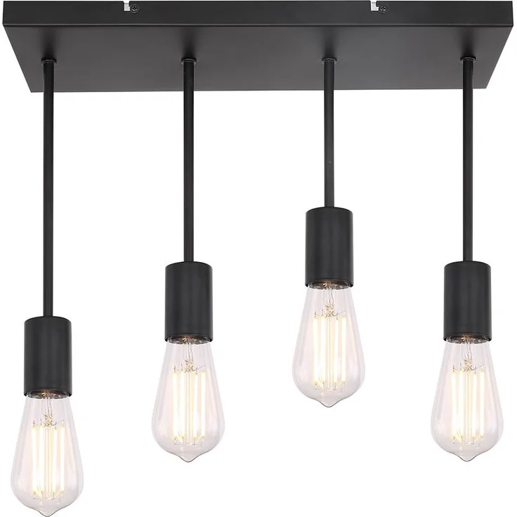 Hängeleuchte, schwarz, H 34 cm – Bild 6