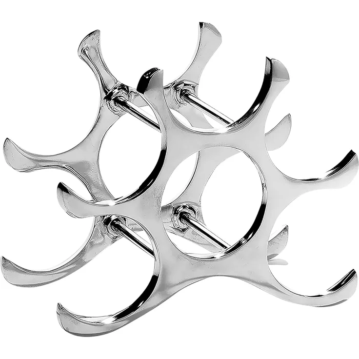 Kobolo Weinregal Flaschenhalter CIRCLE aus Metall für 6 Flaschen