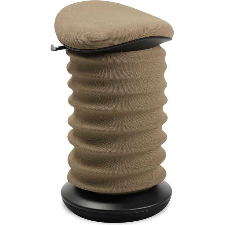 TOPSTAR Sitness 4D AGR-Zertifiziert Dynamischer Sitzhocker schwarz braun - ergonomischer Bürohocker - höhenverstellbar - stärkt den Rücken - entlastet die Bandscheiben