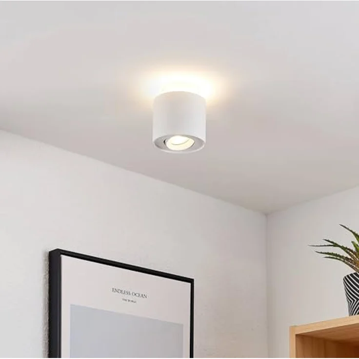 Arcchio Deckenstrahler Walisa, Nicht enthalten, 1x8 W LED GU10 Down + 1x4,6 W LED Up – Bild 4
