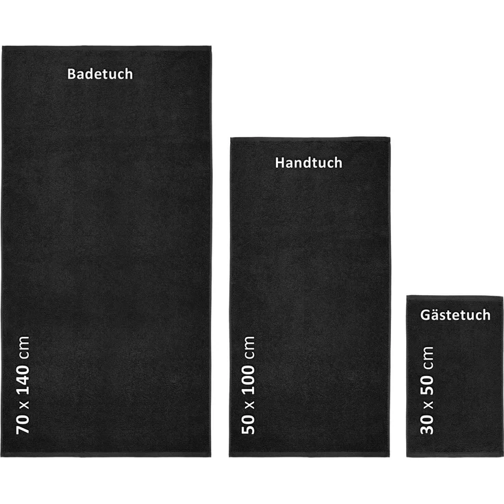Beautex Handtuch Set Handtuch Set, Made in Europe, Frottier (Multischlaufen-Optik, Frottier Premium Set aus 100% Baumwolle 550g/m) – Bild 2