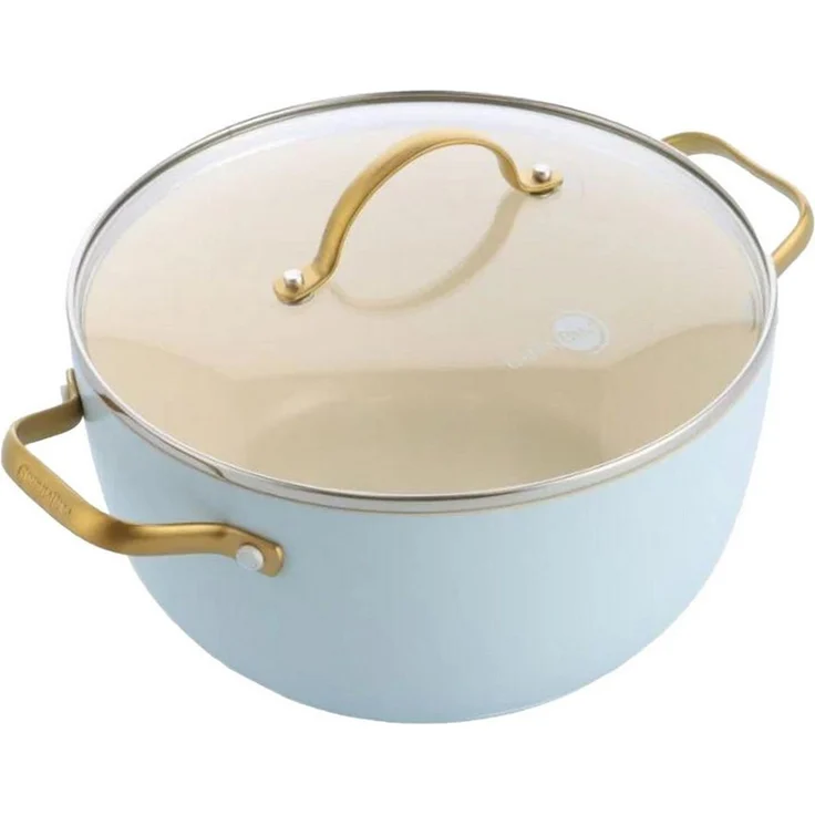 GreenPan Padova Reserve 6 Tlg Topf&Pfannenset Hellblau – Bild 2
