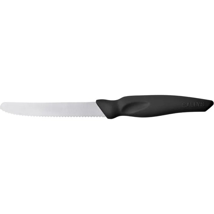 Sallys Universalküchenmesser Powermesser aus Hochwertiger Edelstahlklinge, Spezieller Wellenschliff