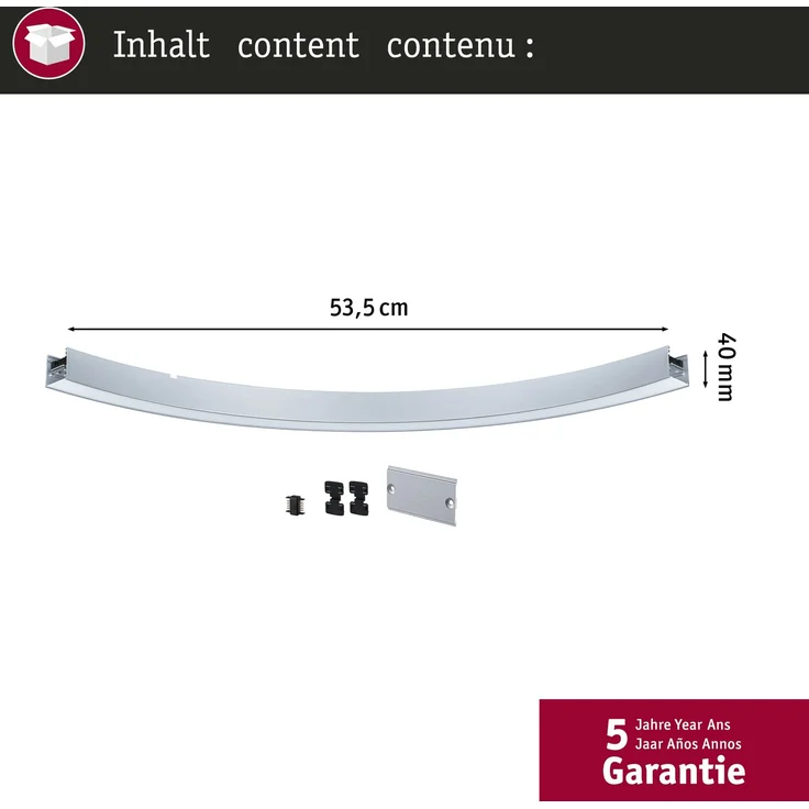 Linion Lichtkanal 90 ° 24V 13W 3000K Chrom matt – Bild 5