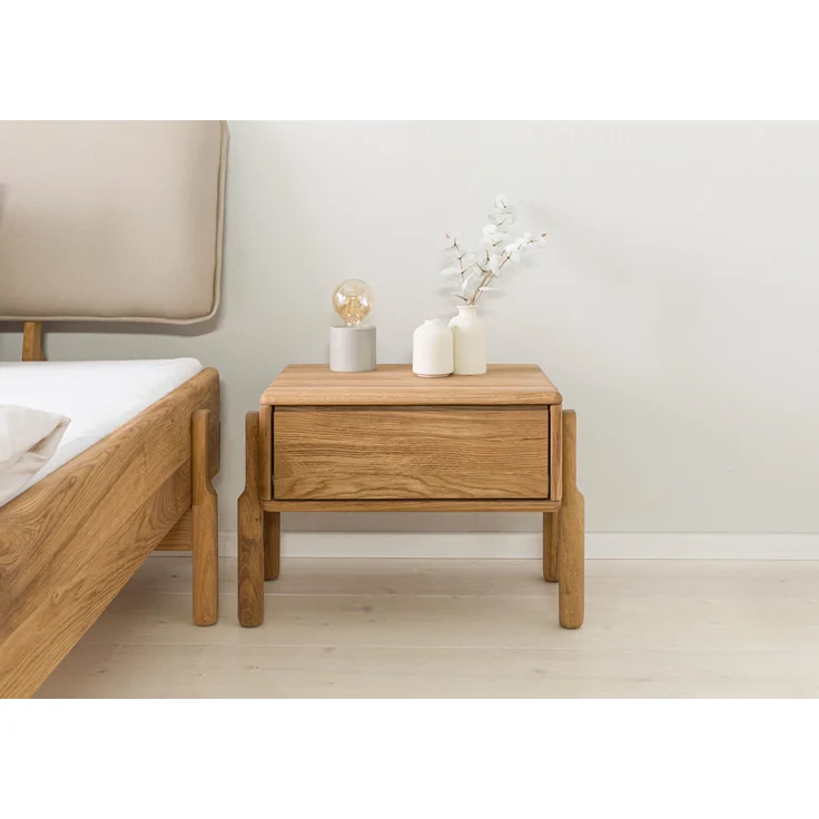 Nachttisch Eiche 58x36x41 natur geölt KIEL #10 – Bild 9