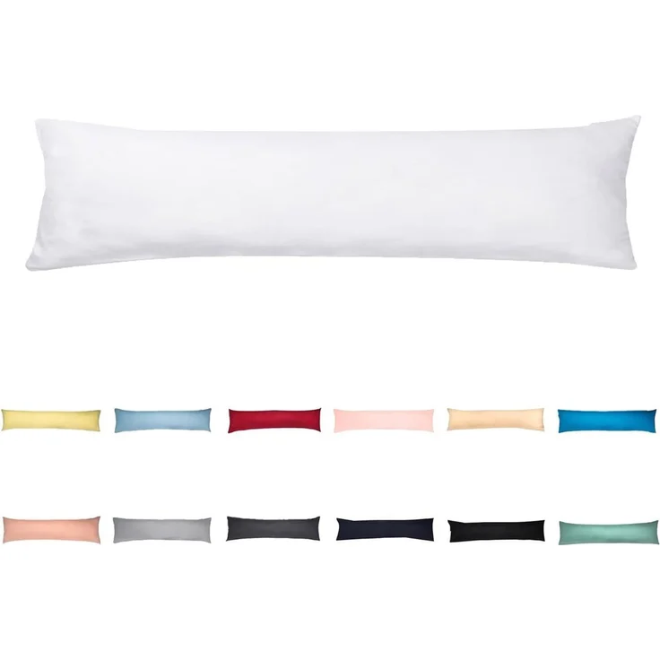 livessa Seitenschläferkissen mit bezug 40x145 cm - Schwangersschaftskissen - Schlafkissen, Kissen mit Bezug, Seitenschläferkissen : 100% Mikrofaser, Kissenbezug: 100% Baumwolle, Stillkissen mit Kissenbezug – Bild 1