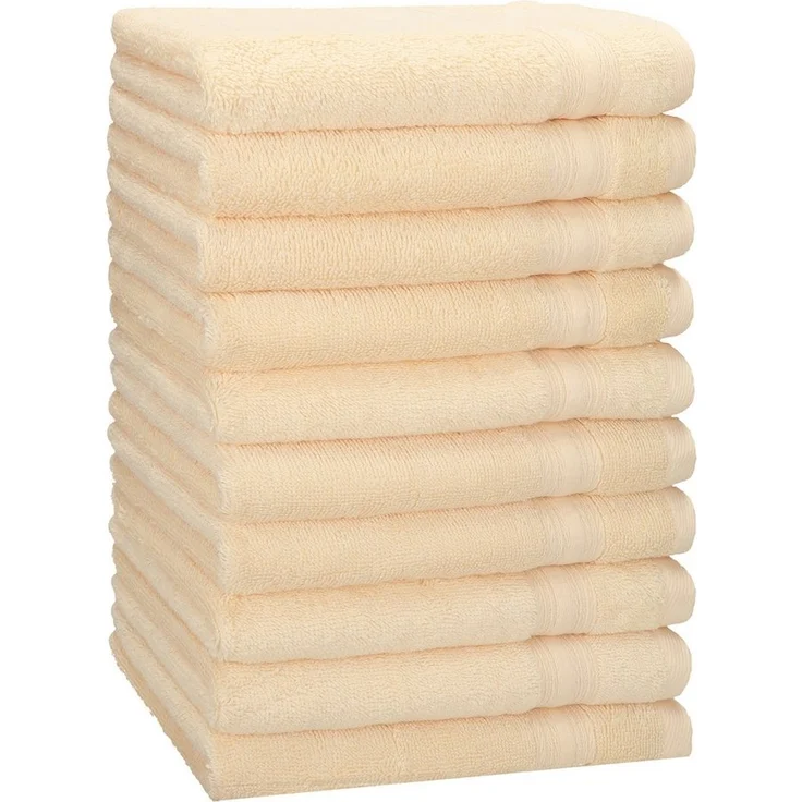 Betz Gästehandtücher 10 Stück Gästehandtücher GOLD Qualität 30x50 cm Farbe beige, 100% Baumwolle (Set, 10-St) – Bild 1