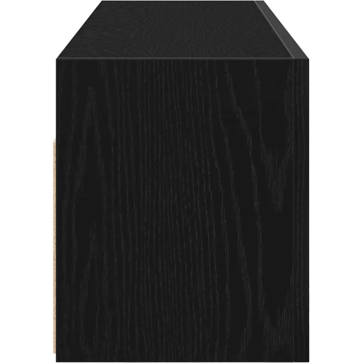 vidaXL Bad-Wandschrank Schwarz 100x25x30 cm Holzwerkstoff 860095 – Bild 6