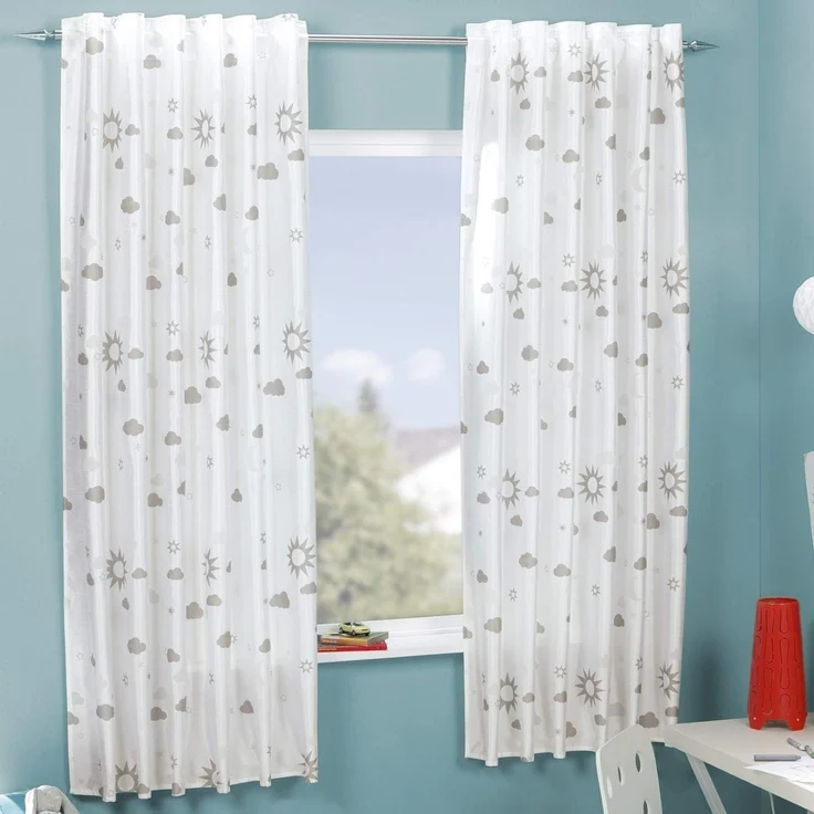 Delindo Lifestyle Gardine MAGIC (1 St), verdeckte Schlaufen, blickdicht, HxB: 175x140cm, Leuchtet in der Nacht – Bild 2