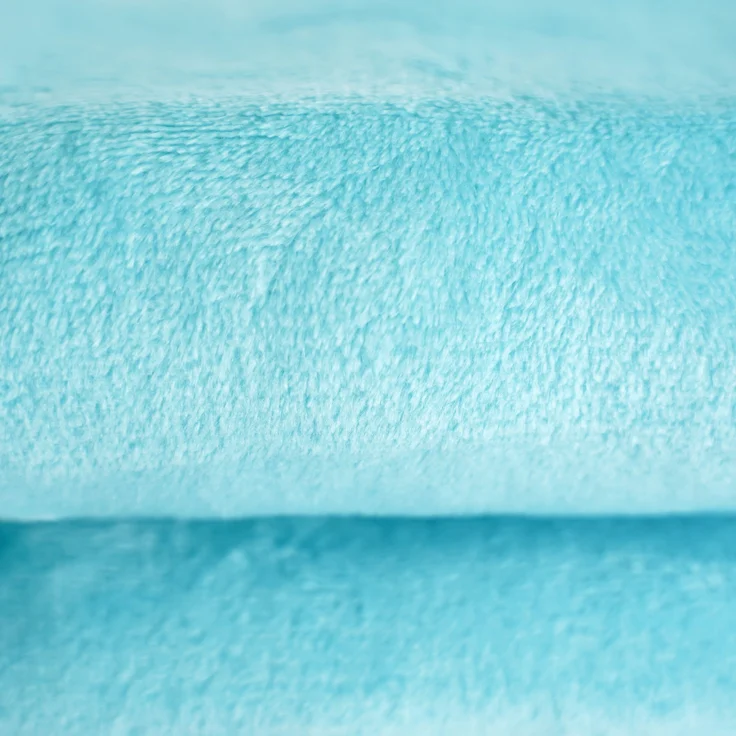 Kuschelige Decke 220x240 cm Fleecedecke Wohndecke aus Polyester Tagesdecke Petrol – Bild 2