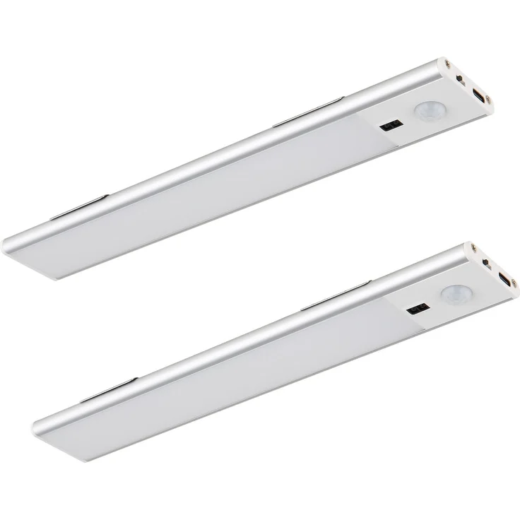 2er SET Akku Unterbauleuchten flach mit Bewegungsmelder, Länge 24cm – Bild 2