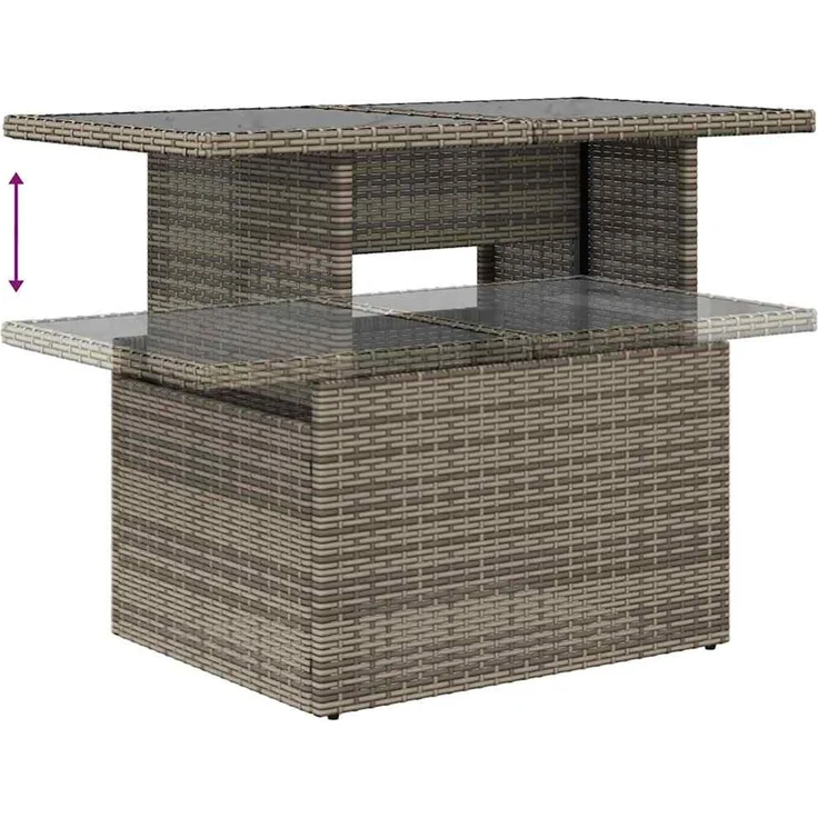 vidaXL Gartensofa-set 7 stk. Poly-Rattan 3359802 – Bild 11