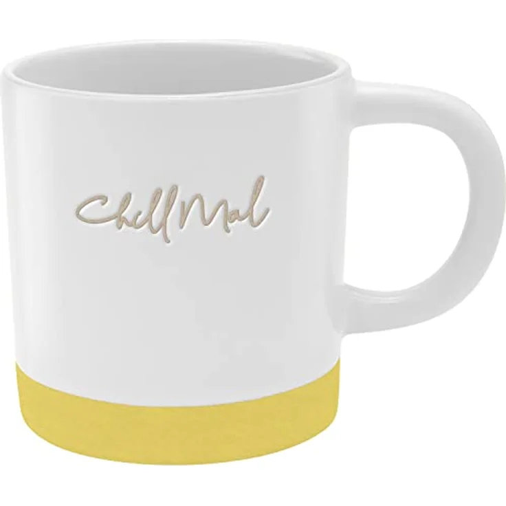 GRUSS & CO Tasse mit Gravur "Chill mal" | Steinzeug, 40 cl, mehrfarbig | Geschenk Freunde | 48433 – Bild 2