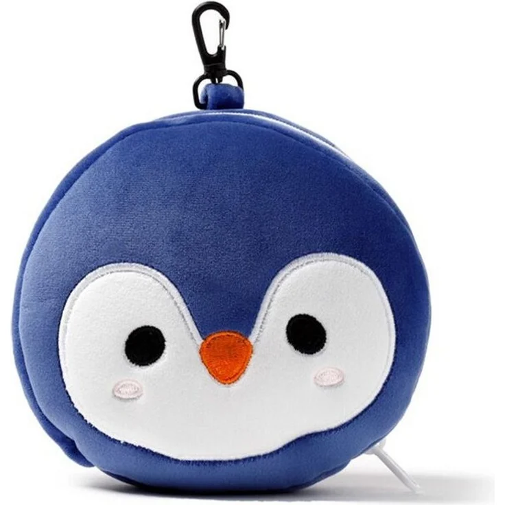 Puckator Reisekissen und Schlafmaske Pinguin, Plüsch, 1-tlg, Kopfkissen, ca. 14 x 27 x 6 cm (geöffnet) – Bild 3