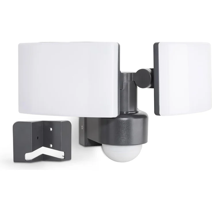 SEBSON Außen-Wandleuchte LED Außenwandleuchte mit Bewegungsmelder 10m/240° IP65 40W kaltweiß, Kaltweiß, IR Sensor, programmierbar, schwenkbar, Wand- und Eckmontage möglich – Bild 1