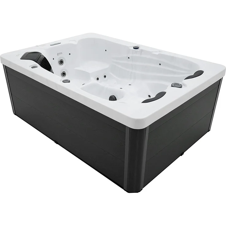 HOME DELUXE Outdoor-Whirlpool 'Sunset', 220 x 156 cm, für 3 Personen, mit Treppe & Thermoabdeckung – Bild 3