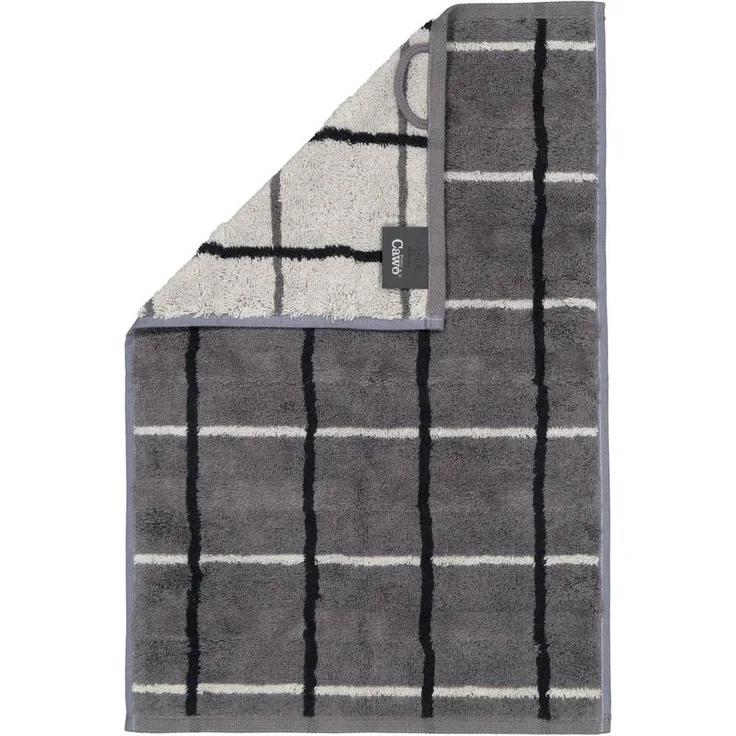 Cawö Handtücher Noblesse Square 1079 77 Anthrazit 30 x 50 cm