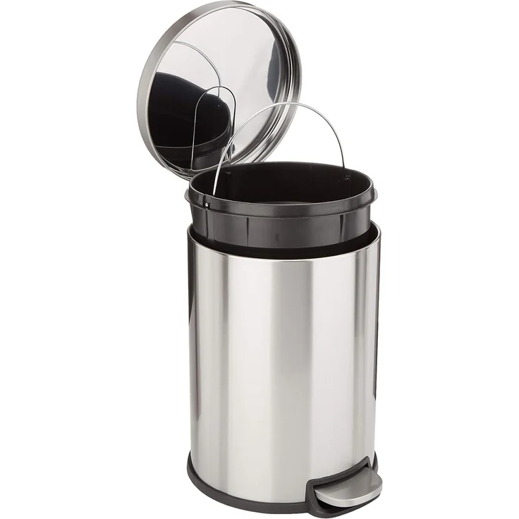 AmazonBasics Runder, sanft schließender Mülleimer, 20 l – Bild 1