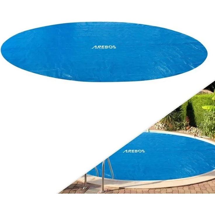 Arebos Solarabdeckplane Wärmeplane Solarfolie Solarplane Solarheizung Pool Heizung (Stück, Blau), Lässt sich auf die gewünschte Größe zuschneiden – Bild 4