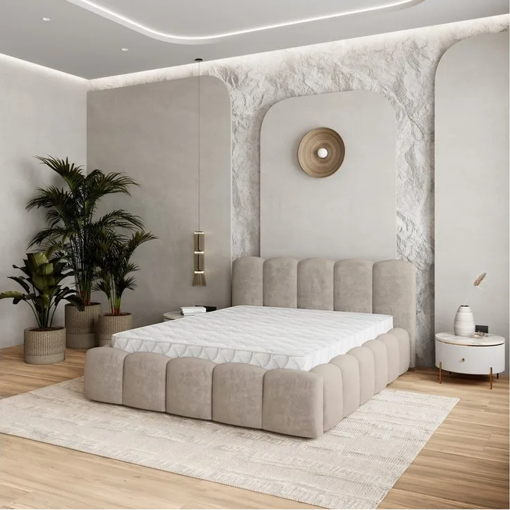 Masseno Boxbett FALINA 160x200 cm beige