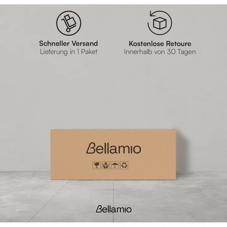 Bellamio 'Apol' Mehrzweckschrank, anthrazitschwarz, 88x33x60 cm, kleiner Aktenschrank mit 3 Fächern – Bild 8