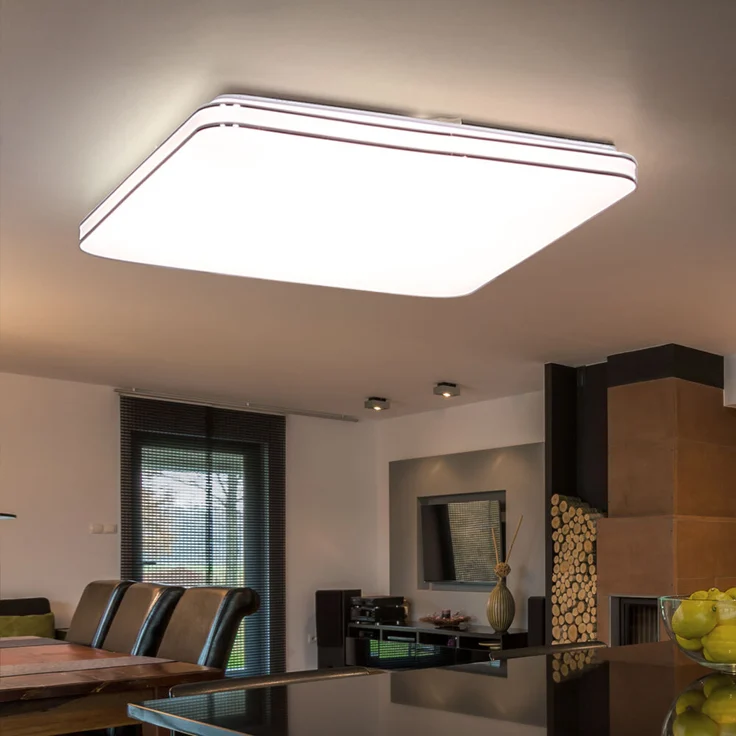 LED Deckenpanel, 3200 Lumen, App, CCT, Sternen-Effekt, L 50 cm – Bild 3