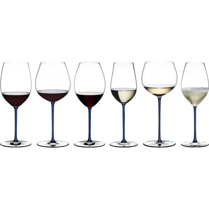 RIEDEL 4900/41D FATTO A MANO Syrah Weinglas - Stiel DUNKELBLAU – Bild 4