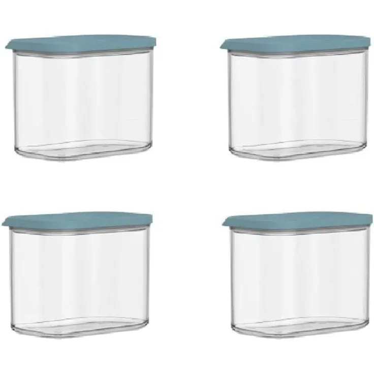 MEPAL | Modula Vorratsdosen Set | 1000 ml | Nordic Green | 4-teilig | ideal zur Aufbewahrung von trockenen Lebensmitteln | Frischhaltedose