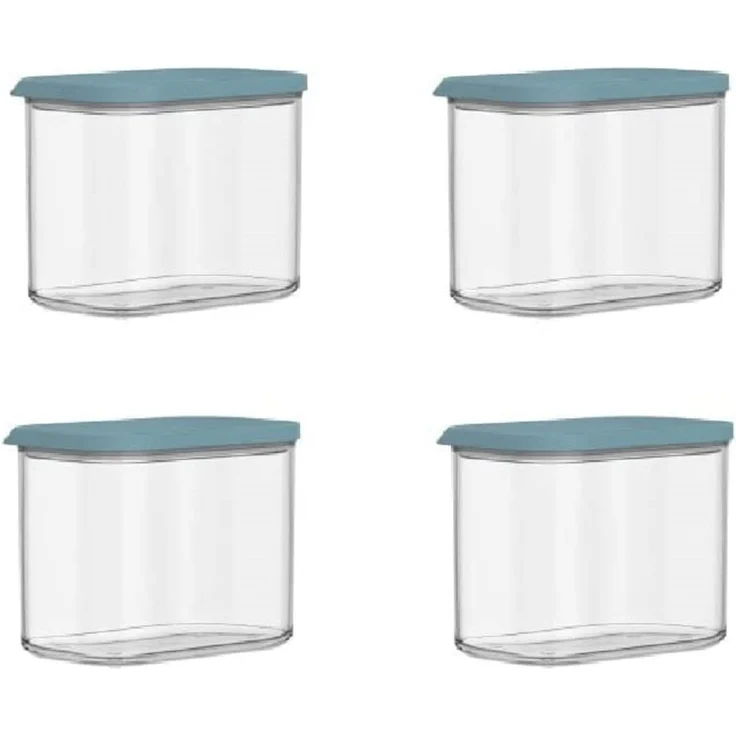 MEPAL | Modula Vorratsdosen Set | 1000 ml | Nordic Green | 4-teilig | ideal zur Aufbewahrung von trockenen Lebensmitteln | Frischhaltedose – Bild 1