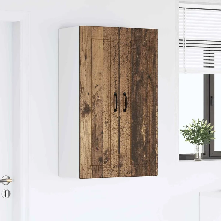 vidaXL Wandschrank PORTO Altholz 60 x 31 x 100 cm Holzwerkstoff 885493 – Bild 4