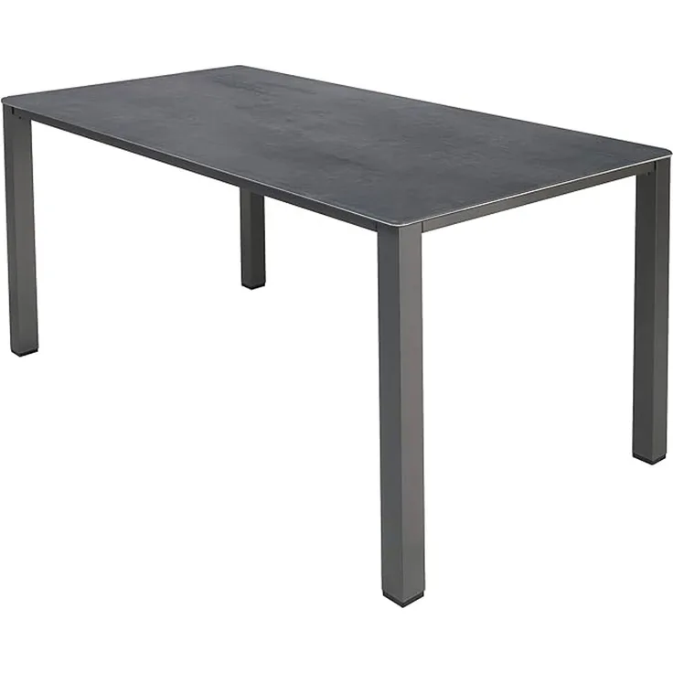 MFG Lofttisch mit wetterfester Tischplatte, Beton anthrazit, 160x90 cm