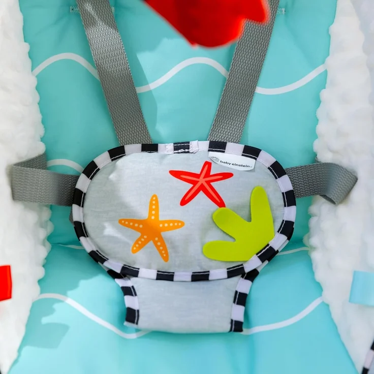 Baby Einstein Ocean Explorers Musikalische kompakte Babyschaukel, Vibrierend, Mehrere Richtungen, Grau, Unisex, 0-9 Monate – Bild 9