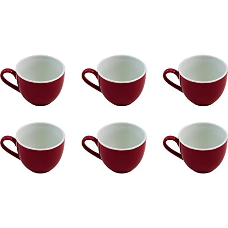 Espressotasse 80ml 6er Set Doppio rot – Bild 1