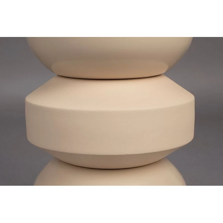 Hocker Apollo Beige, Retro-Design aus Metall von Dutchbone – Bild 2