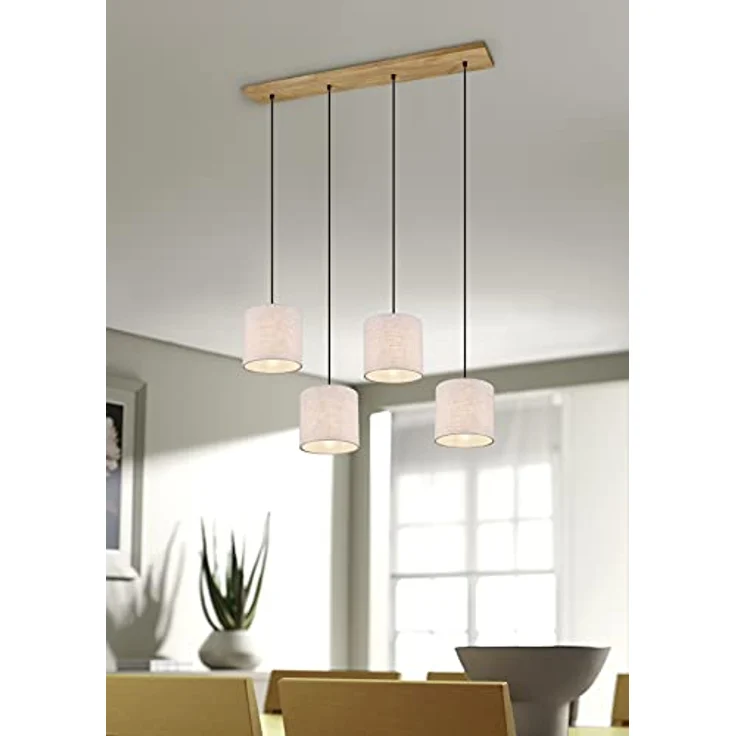 lightling Pendelleuchte Emil, ohne Leuchtmittel, abhängig vom Leuchtmittel, moderne Pendellampe mit Stoffschirmen – Bild 4