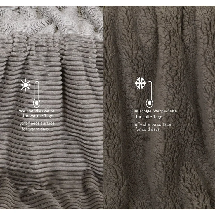 Wohndecke Luxus Kuscheldecke Wohndecke XXL Florenz Größe 150x200 cm, Betz, Sofadecke Decke Couch – Bild 2