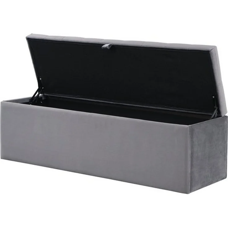 BlingBin Bettbank Polsterbank mit Stauraum und Deckel auch als Garderobenbank geeignet (1er Set, 1-St, 1pcs), Truhenbank, Aufbewahrungsbank für Wohnzimmer, Schlafzimmer – Bild 4