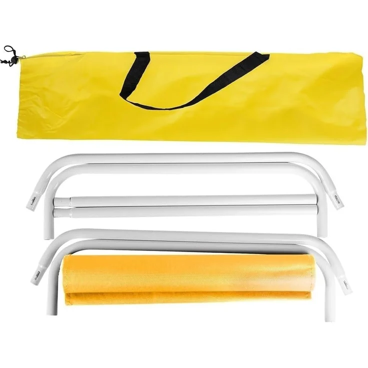Vilde - Gartenliege Sonnenliege Klappbar - Sonnenliegen - Klappbare Garten Liege Gartenliegen Leicht - Strandliege Liegestuhl Balkon Balkonliege - Strandstuhl tragbar - gelb oange – Bild 7