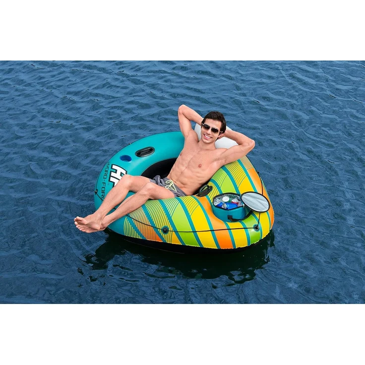 Hydro-Force™ Alpine Schwimmring mit Rückenlehne & Kühltasche 169 x 137 cm – Bild 17