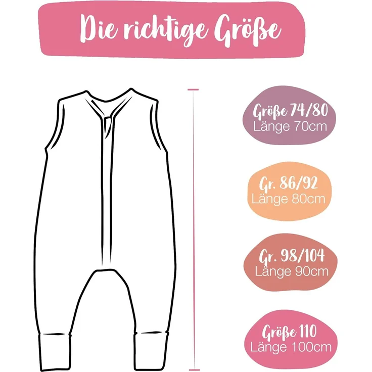 Ehrenkind® Babyschlafsack | Schlafsack mit Füßen 2.5 TOG | Bio-Baumwolle | Ganzjahres Schlafsack Baby Gr. 100 Farbe Flieder Pusteblume | Oeko-Tex | Schlafsack winter und Sommer Schlafsack Kinder – Bild 3