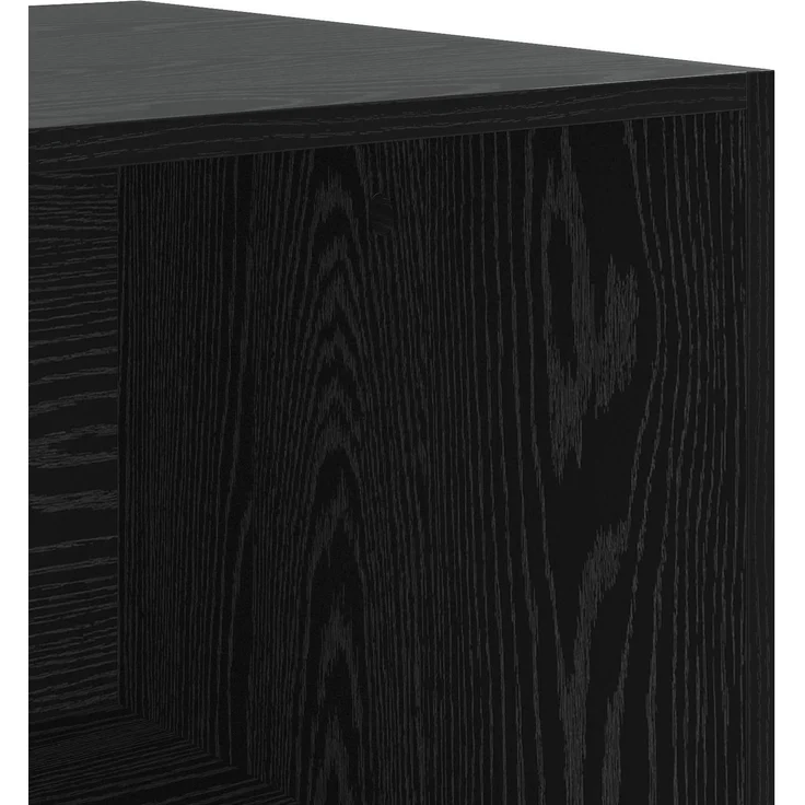 vidaXL Kleiderschrank Schwarz Eichen-Optik 100 x 50 x 200 cm 3446632 – Bild 7