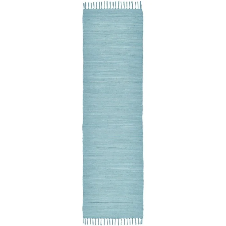 THEKO Teppich Happy Cotton Fleckerl, handgewebt, rechteckig, Höhe: 5 mm, Flachgewebe, reine Baumwolle, meliert, mit Fransen, auch als Läufer – Bild 1
